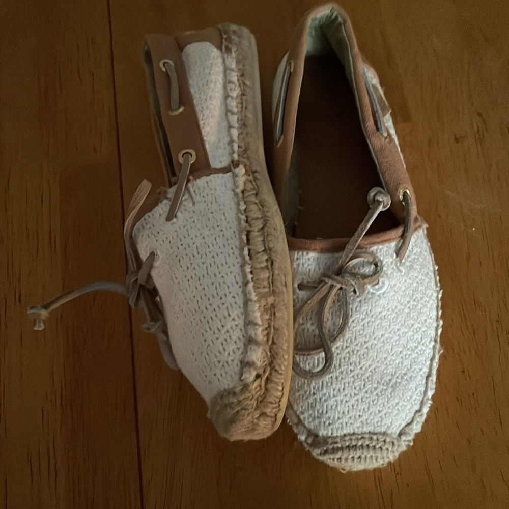 SPERRY TOP SIDER Beige Linen Espadrille Women’s Size 6 - Picture 9 of 10